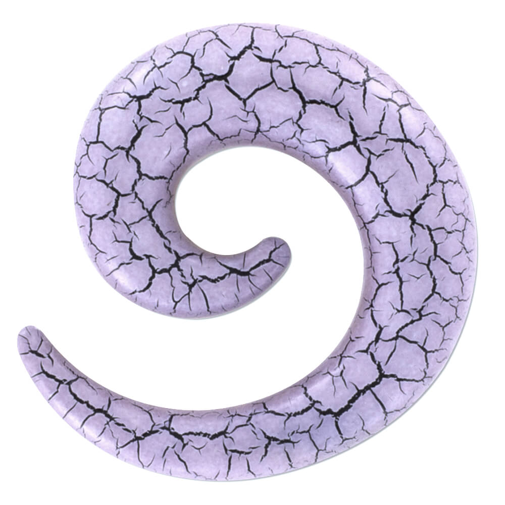 Élargisseur spirale acrylique Craquelé A