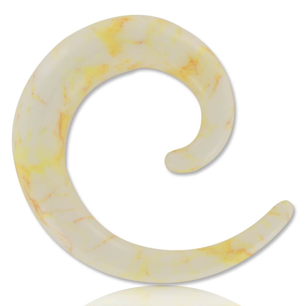 Élargisseur spirale acrylique Marbre