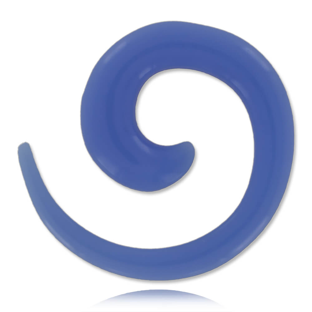 Élargisseur spirale acrylique bleu clair