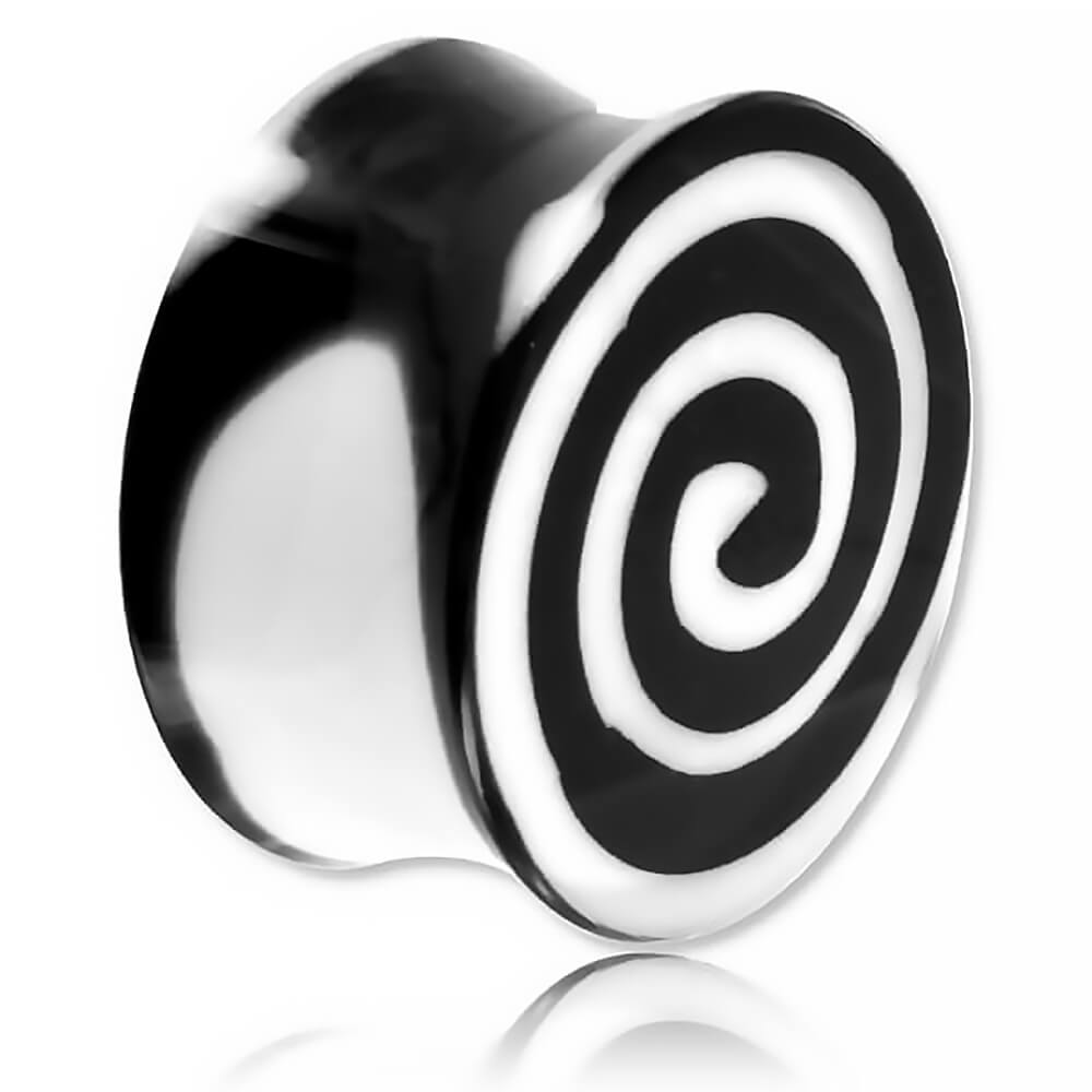 Plug d'oreille acrylique spirale