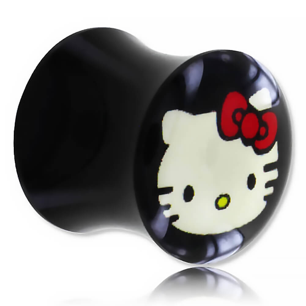 Plug d'oreille acrylique Hello Kitty