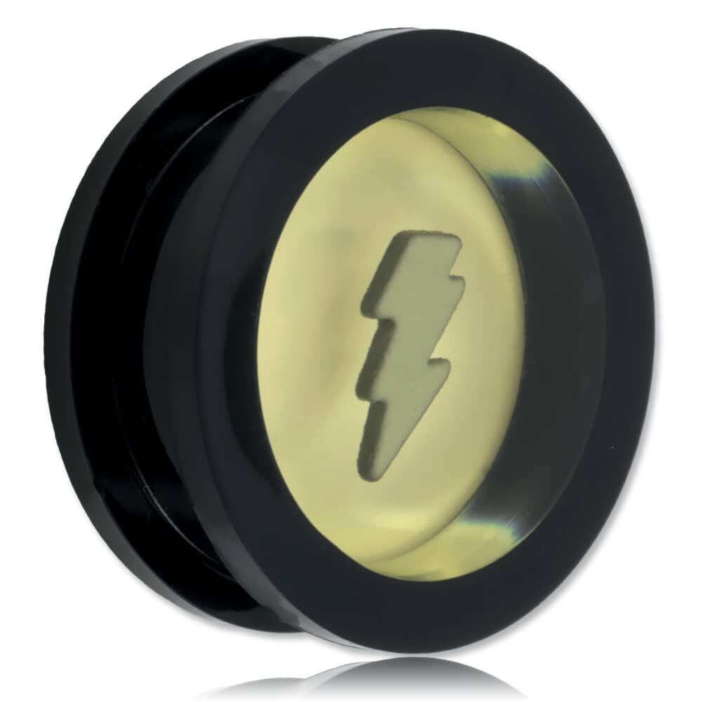 Plug d'oreille vissable acrylique Floating Lightning