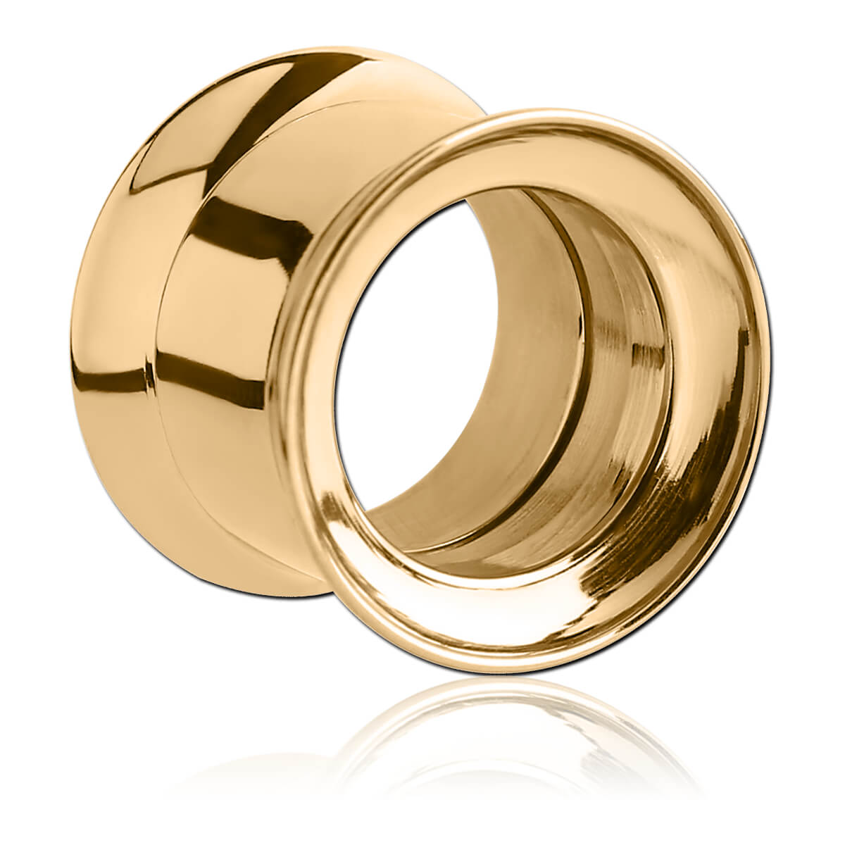 Tunnel plaqué or 18k épaulé dévissable