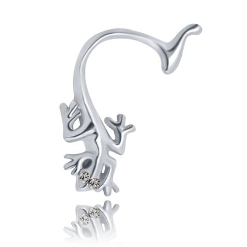Faux piercing téton acier Salamandre