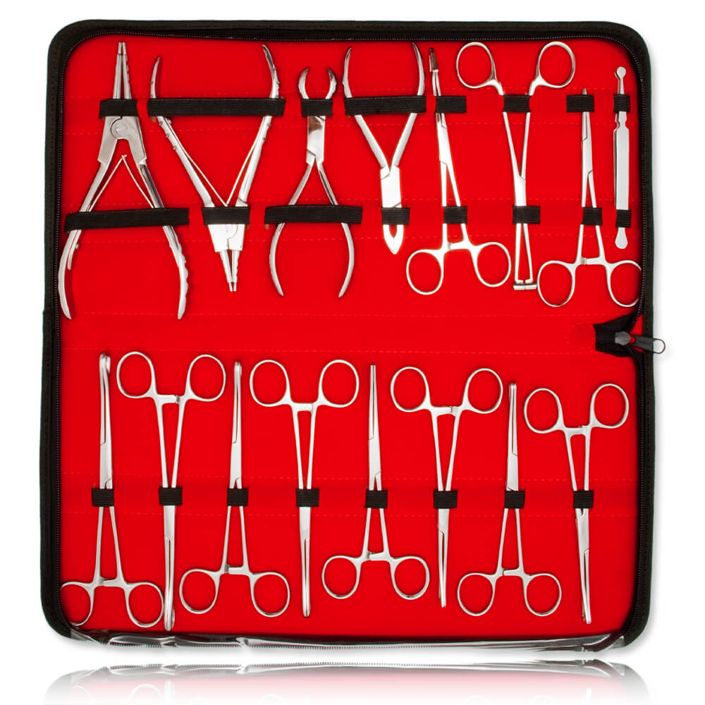 Kit de pinces de piercing 16 pièces - WCRK116