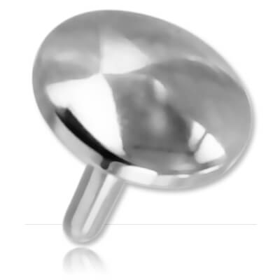 Disque acier pour labret clipsable