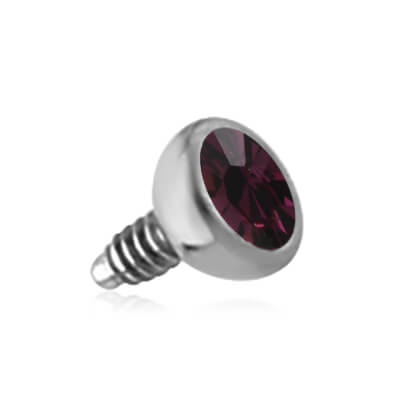 Strass acier 1.8mm pour labret clipsable