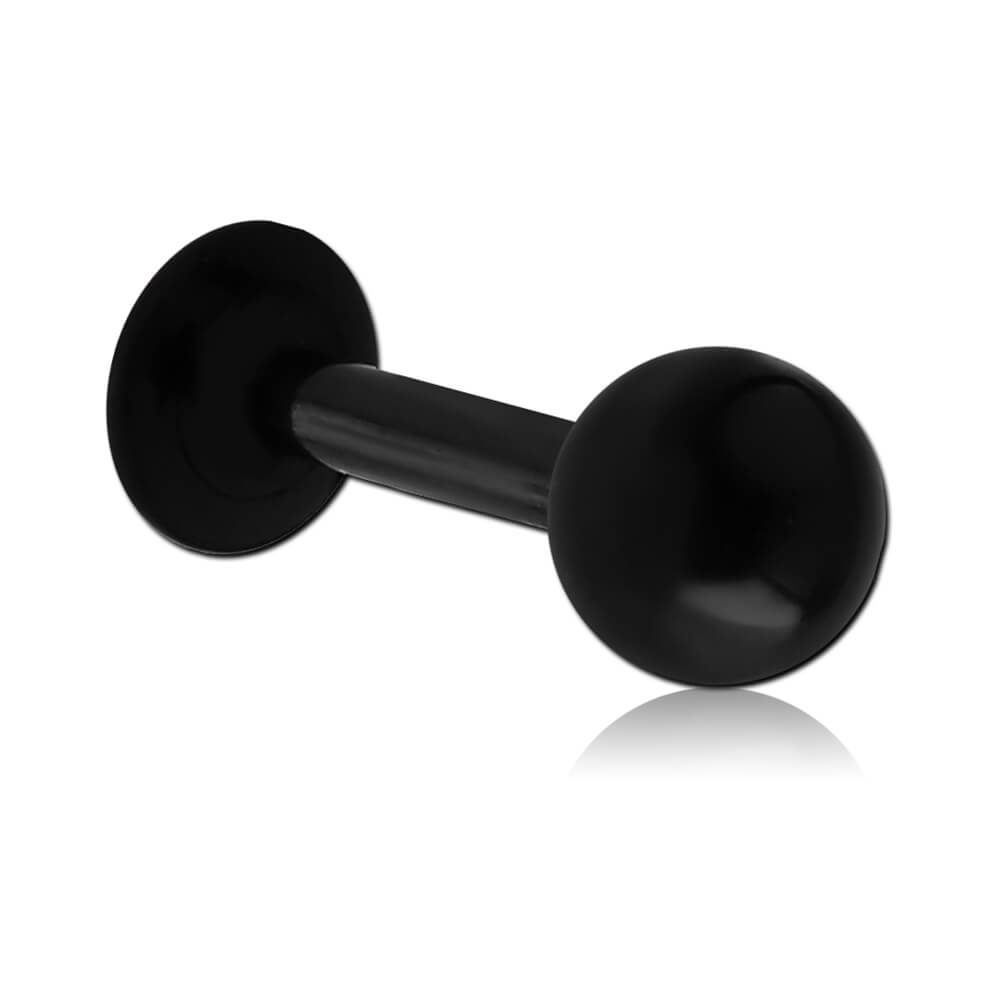 Labret acier noir avec boule