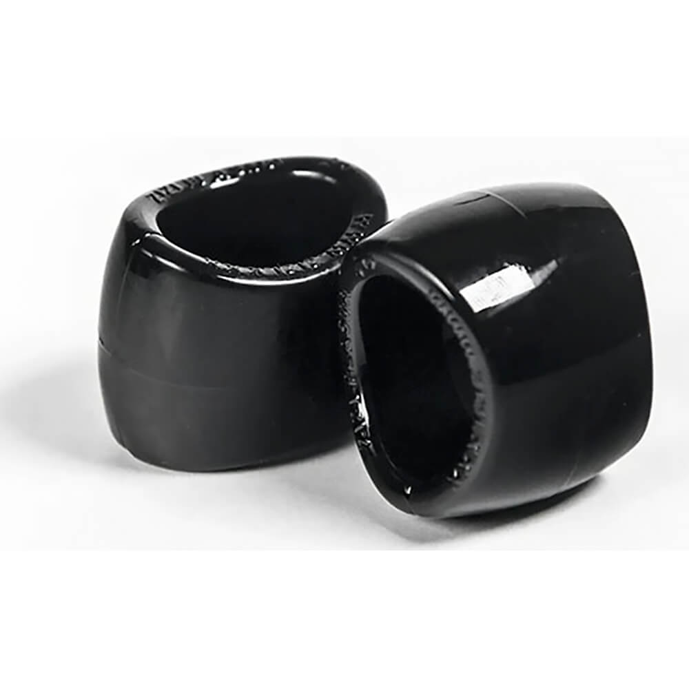 Duo d'anneaux de verge TPR Zizi Plasma 22mm Noirs