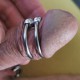 Double anneau de gland ou de verge avec boules