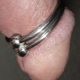 Double anneau de gland ou de verge avec boules