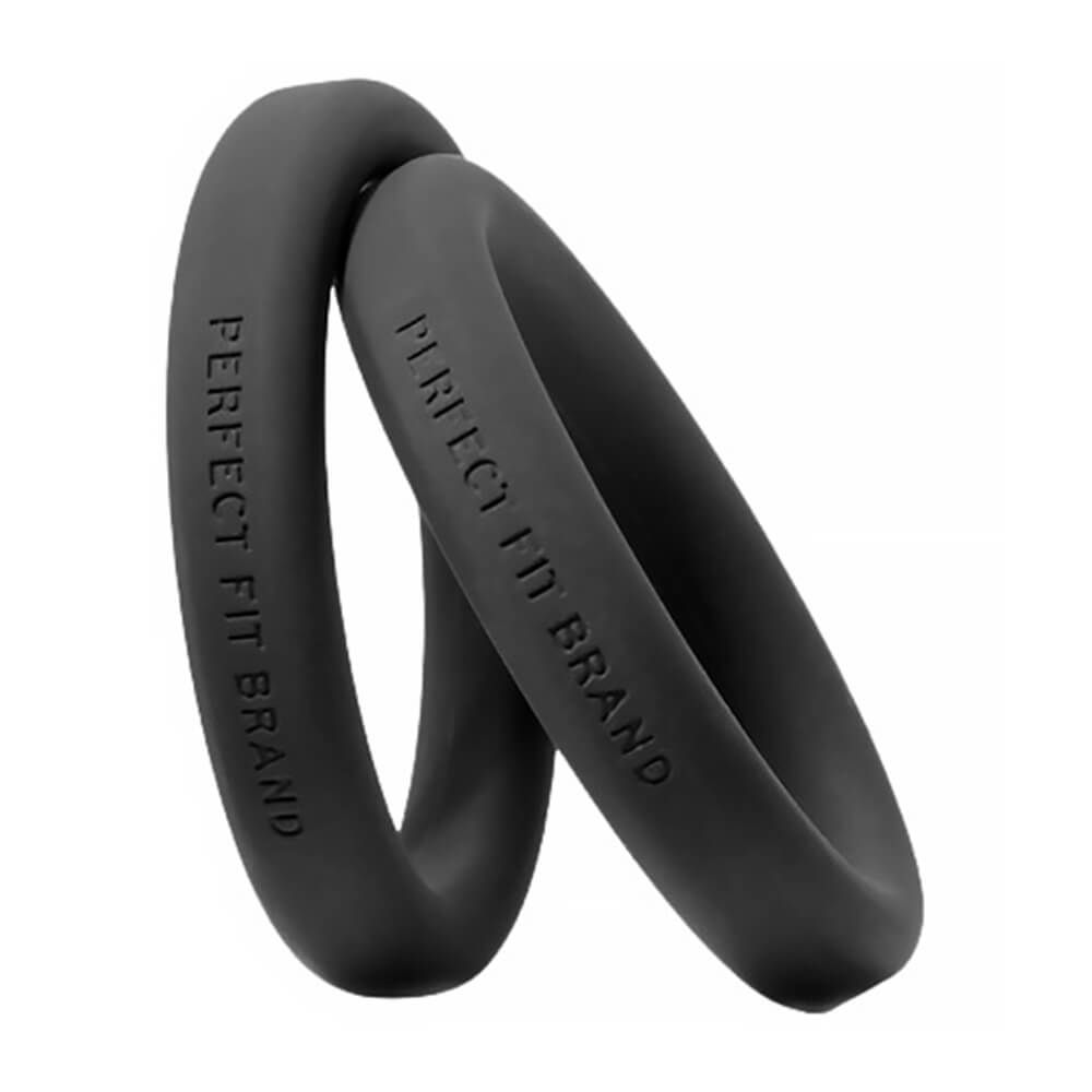 Lot de 2 anneaux de gland ou de verge silicone Xact-Fit