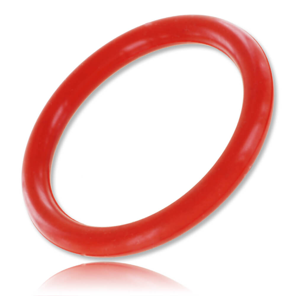 Cockring silicone rond 6mm rouge