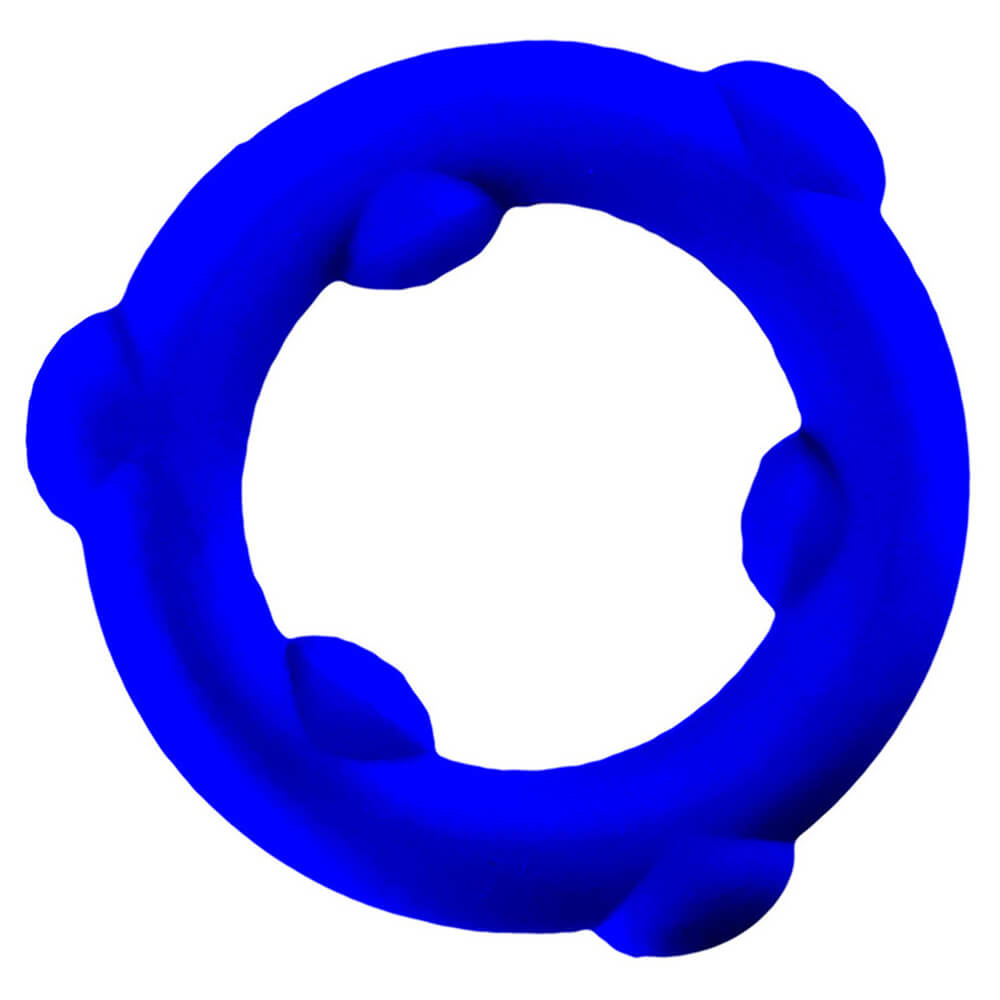Cockring silicone Oxballs Spinner Bleu