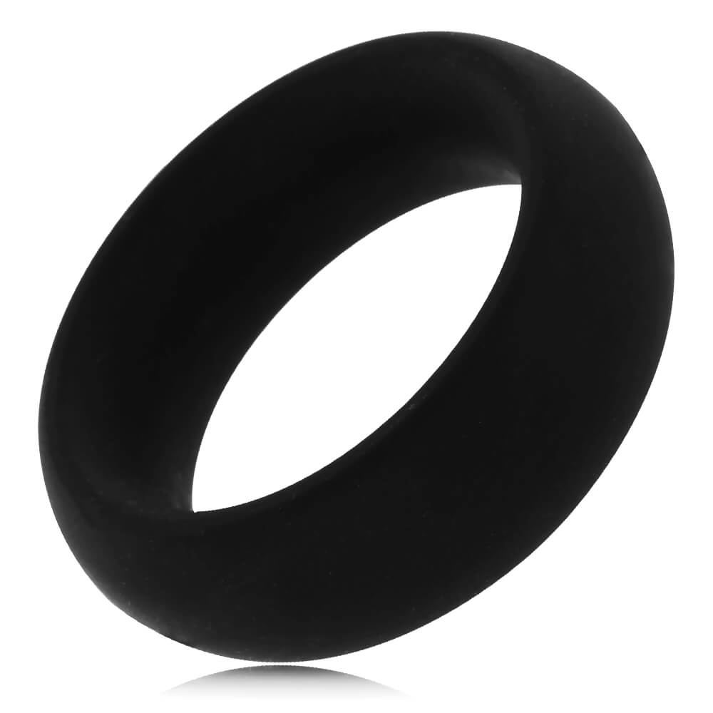 Cockring silicone noir Donut 18mm
