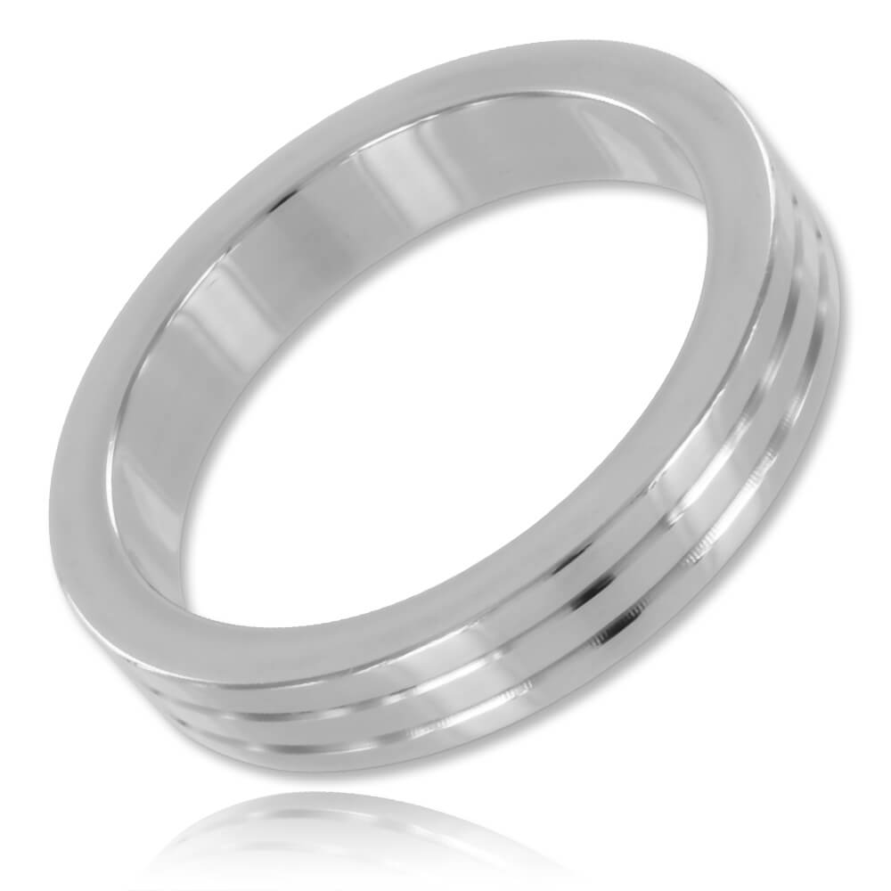 Cockring acier rainuré 10mm