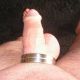 Cockring acier rainuré 15mm