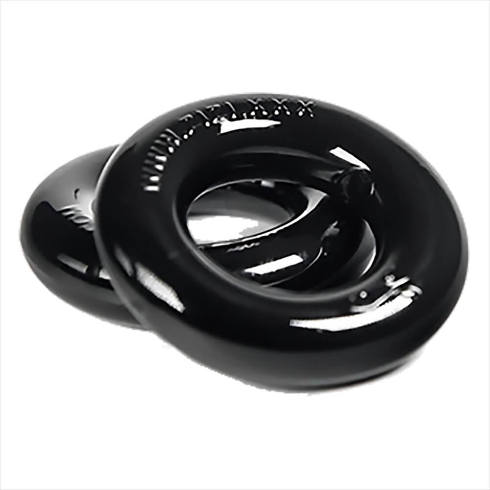 Lot de 2 cockrings TPE noir Zizi Xxx Top