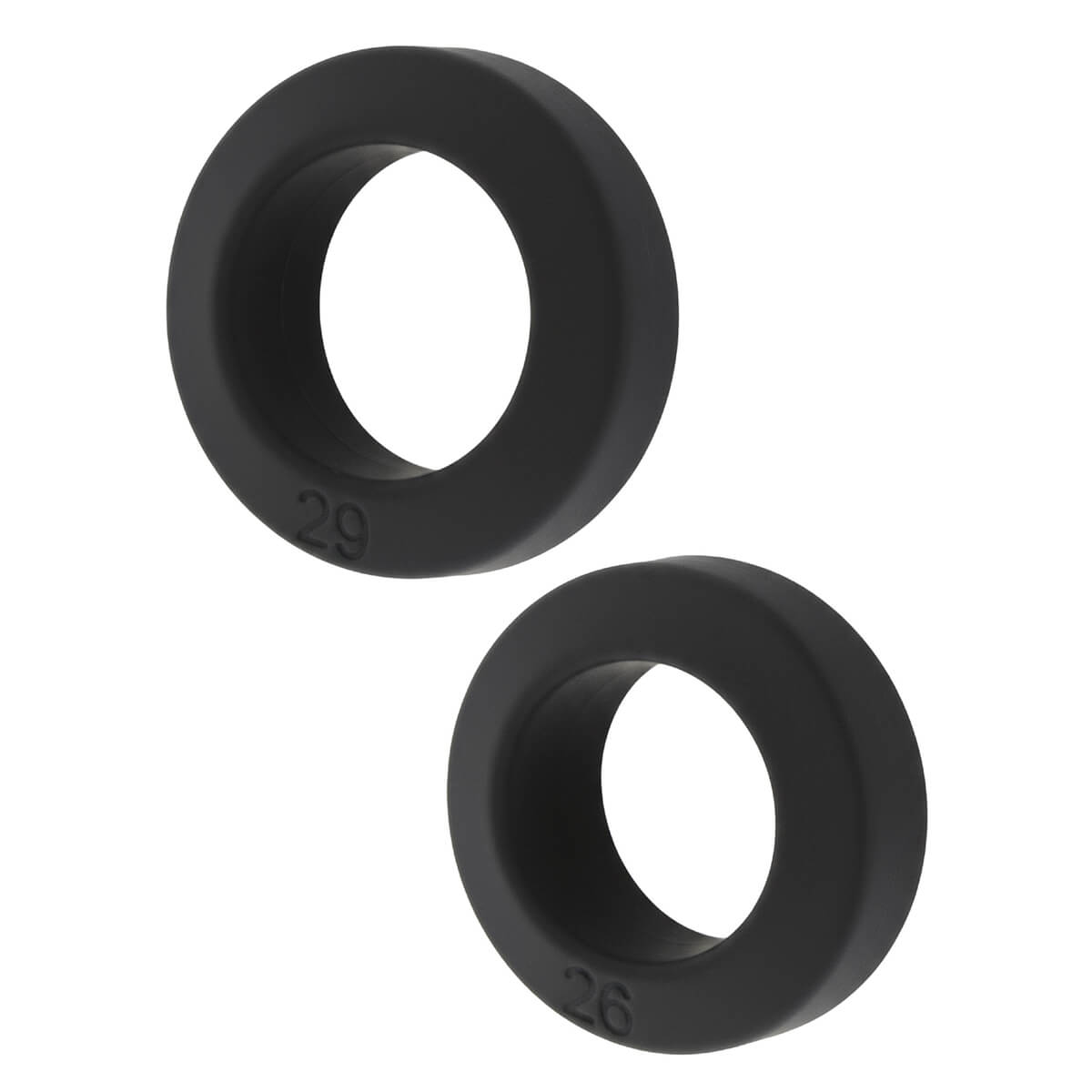 Lot de 2 Cockrings Hidden Desire Double Stackers 26-29mm