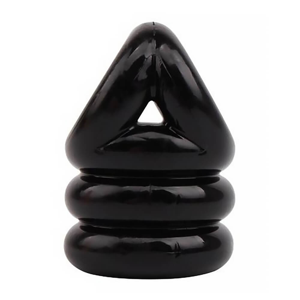 Cockring ballstretcher TPE GK Power Triangle Plus 4cm Noir