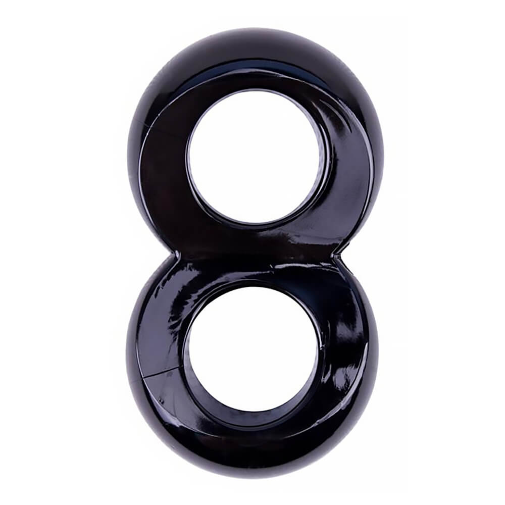 Cockring ballstretcher TPE Get Lock Duo Cock Noir