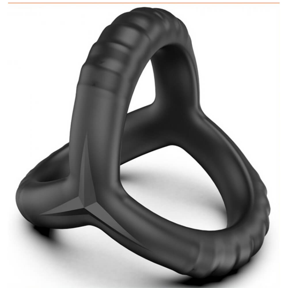 Cockring Ballstretcher Triple Thin Silicone 38mm