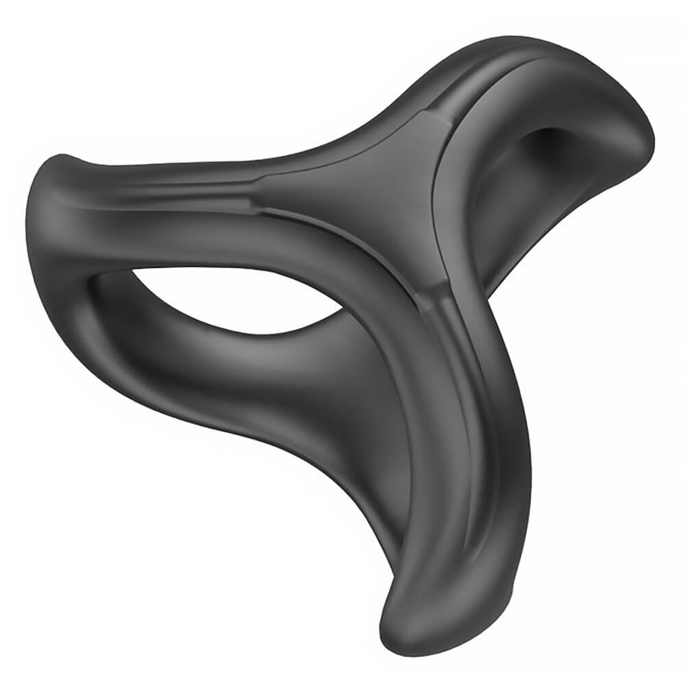 Cockring Ballstretcher silicone noir Fukr Tri Wind