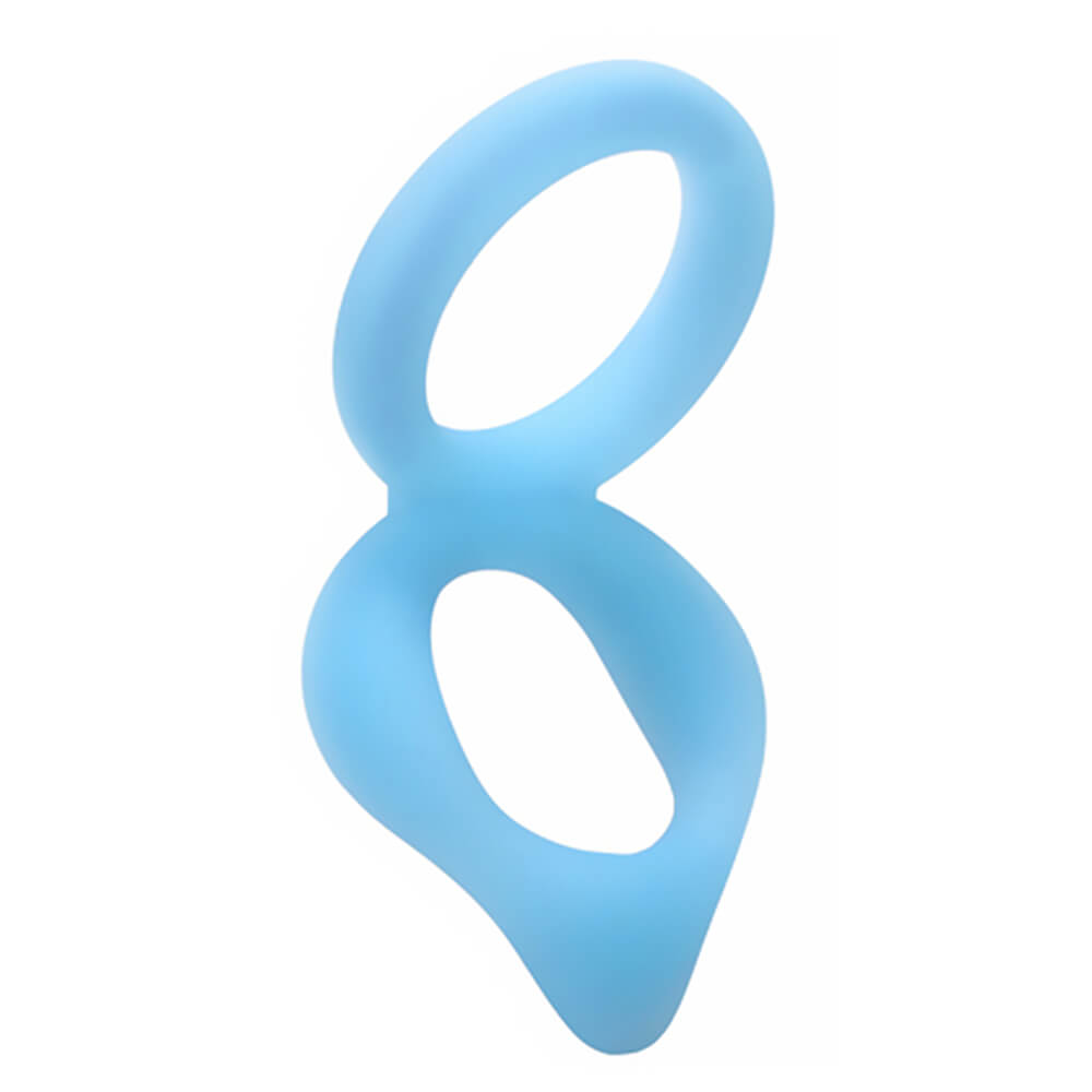 Cockring ballstretcher silicone Rock Solid Dual Enhancer 32mm Phospho