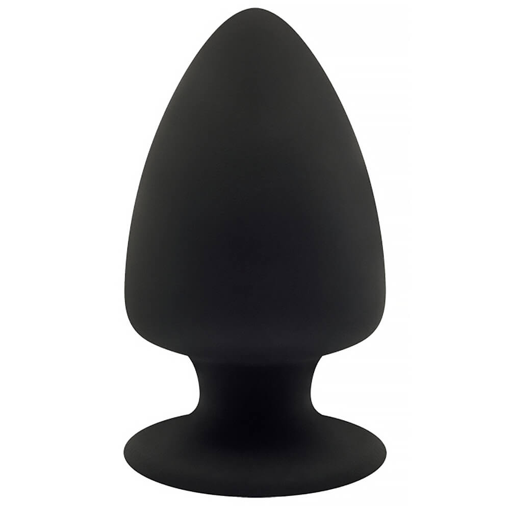 Plug anal silicone noir Silexd S 8x5cm