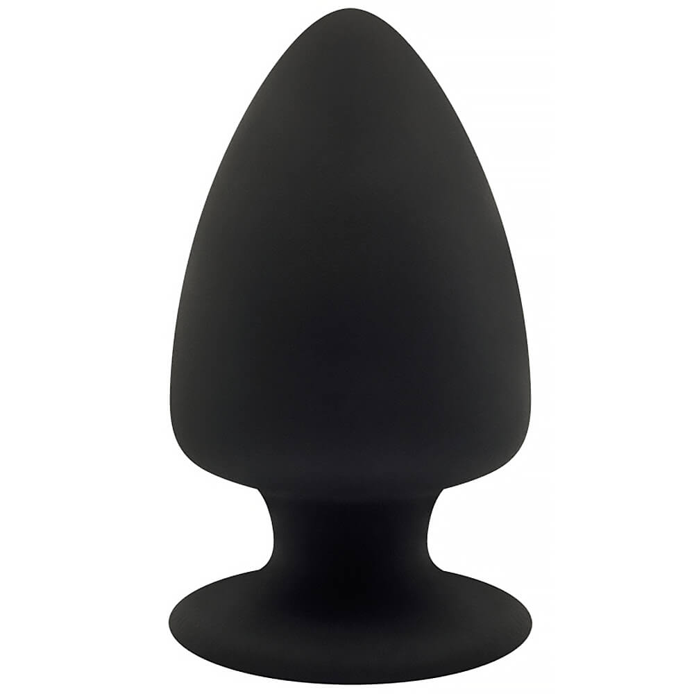 Plug anal silicone noir Silexd M 10.5x6.4cm