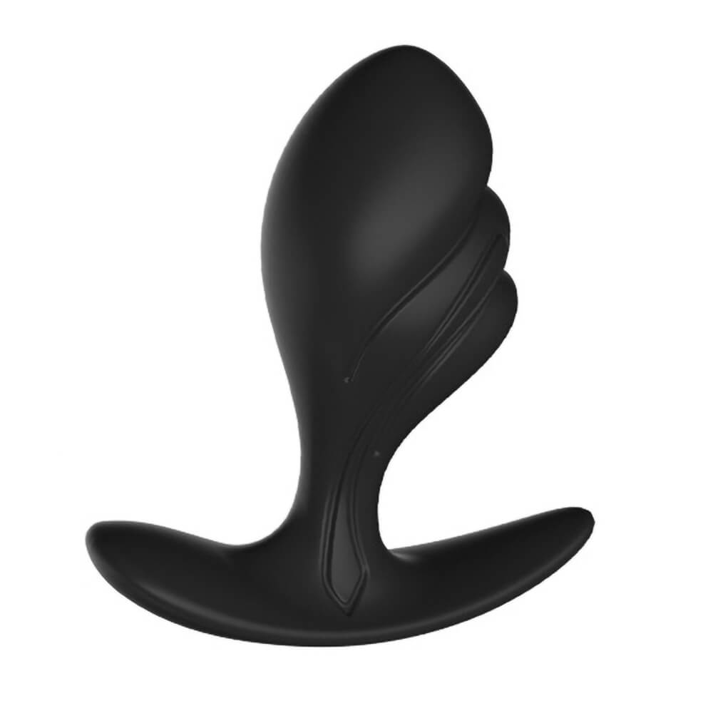 Plug anal silicone noir Darksil Ankora M 7 x 3.5cm