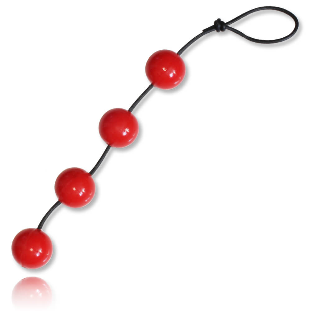 Boules de Geisha silicone rouge 40mm