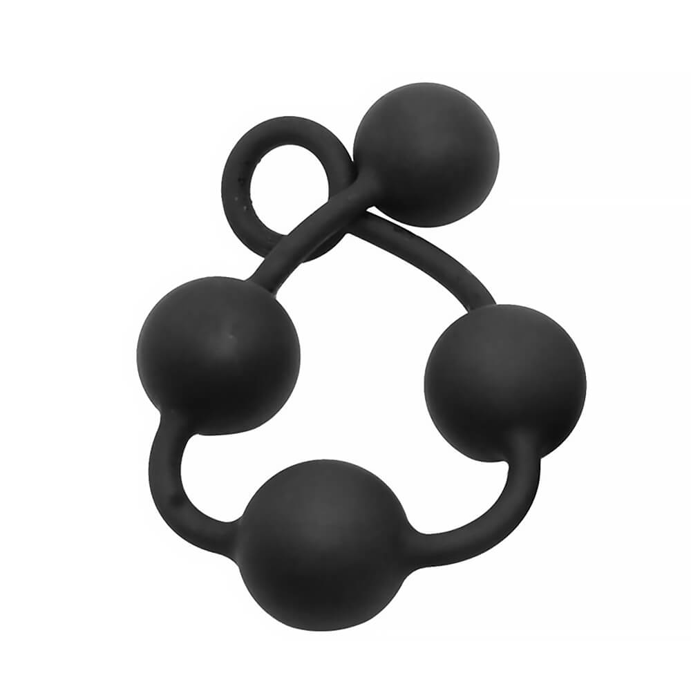 Boules de geisha silicone noir Quarty Large 45x5cm