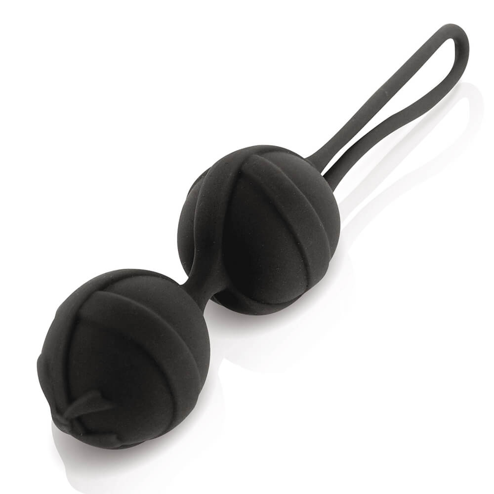 Boules de geisha Ben Wa silicone 40mm noir