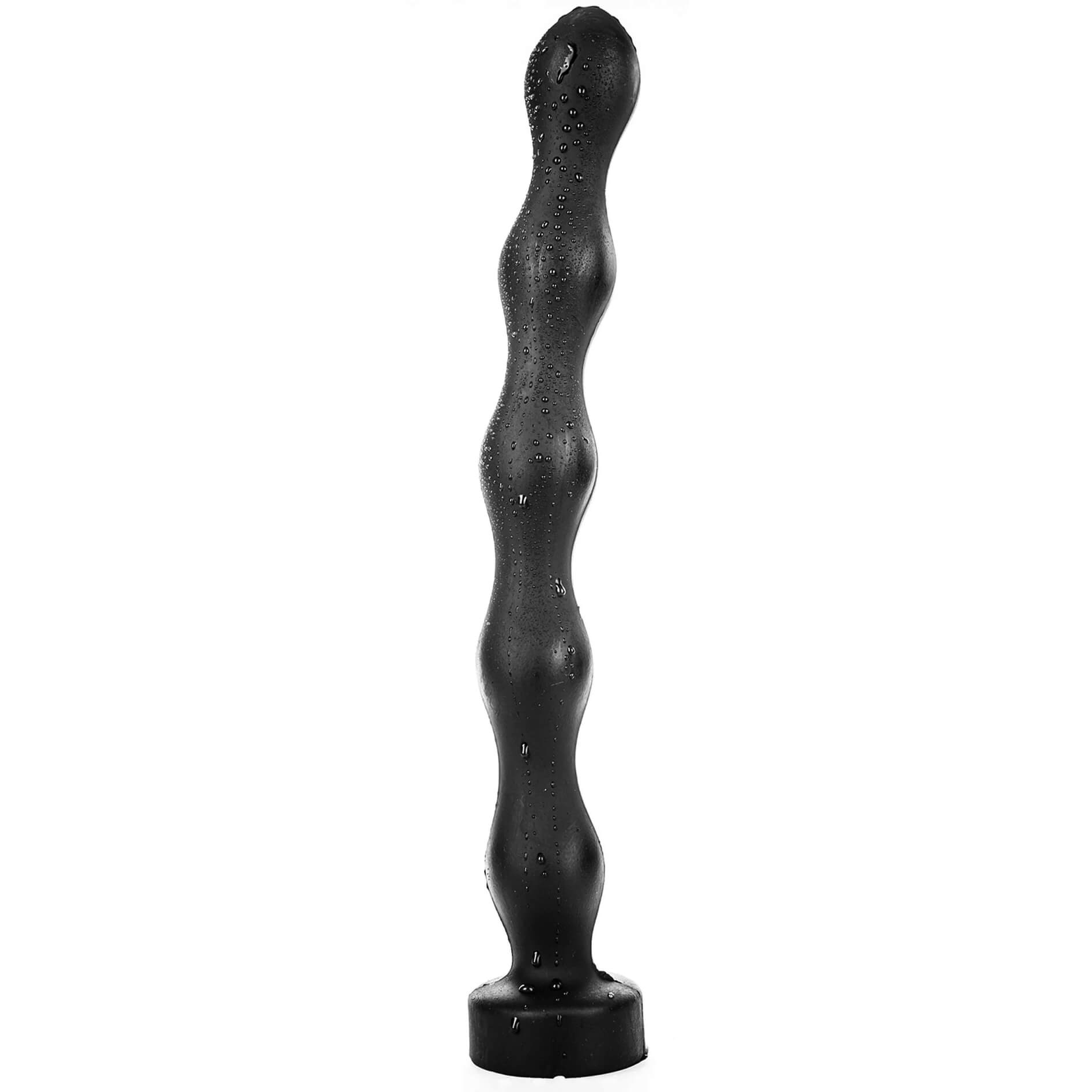 Gode long PVC All Black AB70 Big Hoser 38cm x 4.5cm
