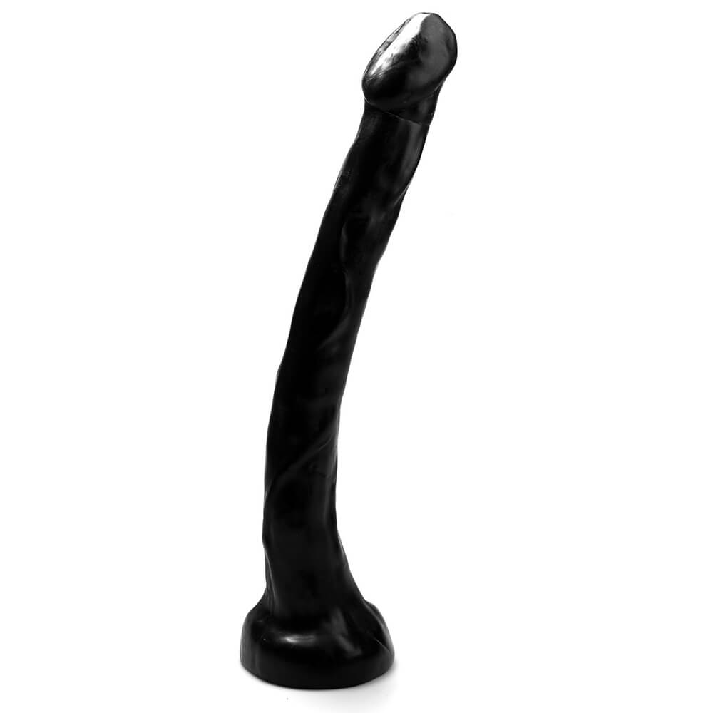 Gode long vinyle noir Hardtoy Geordy 48cm x 6cm