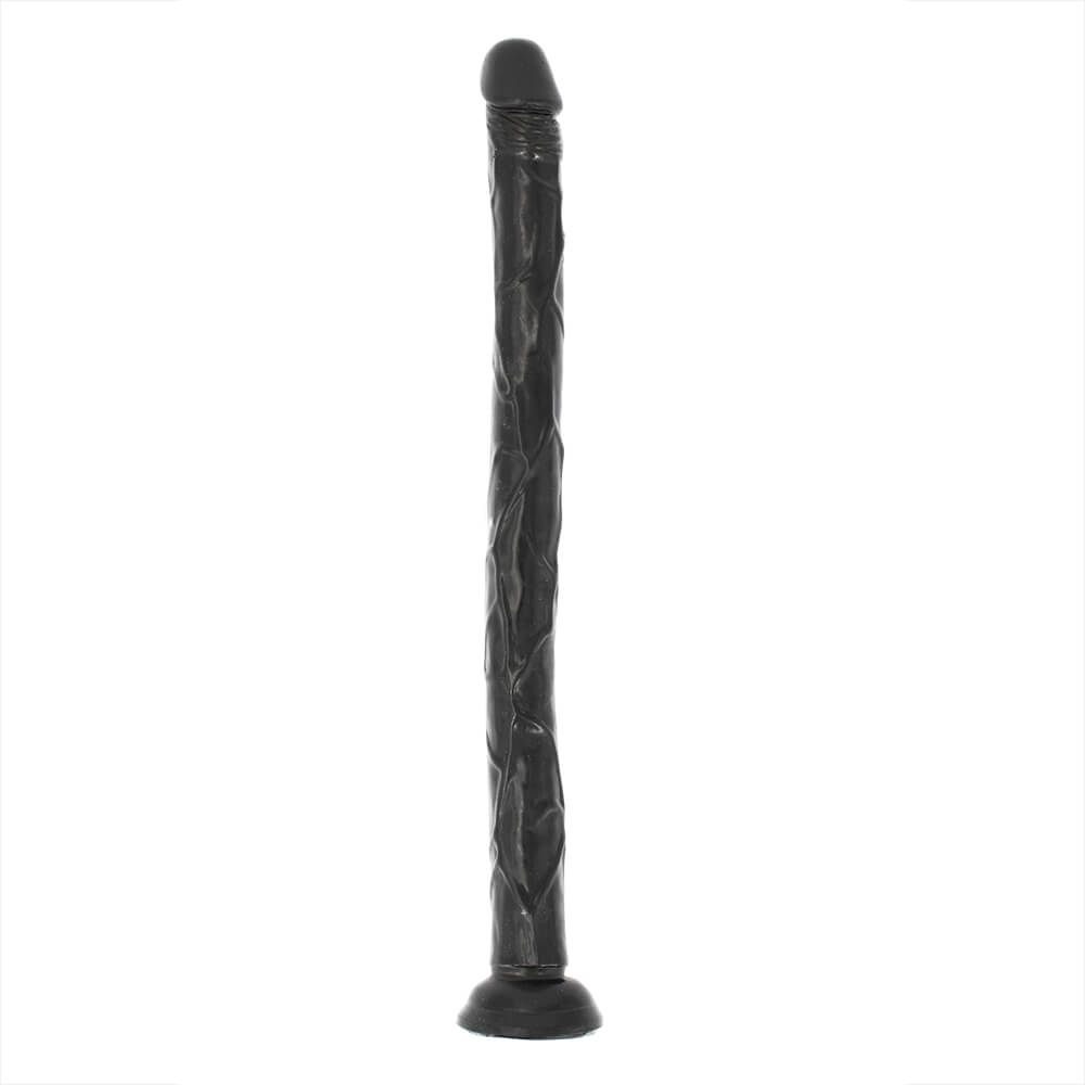 Gode long vinyle noir Analconda Death 46cm x 3.5cm