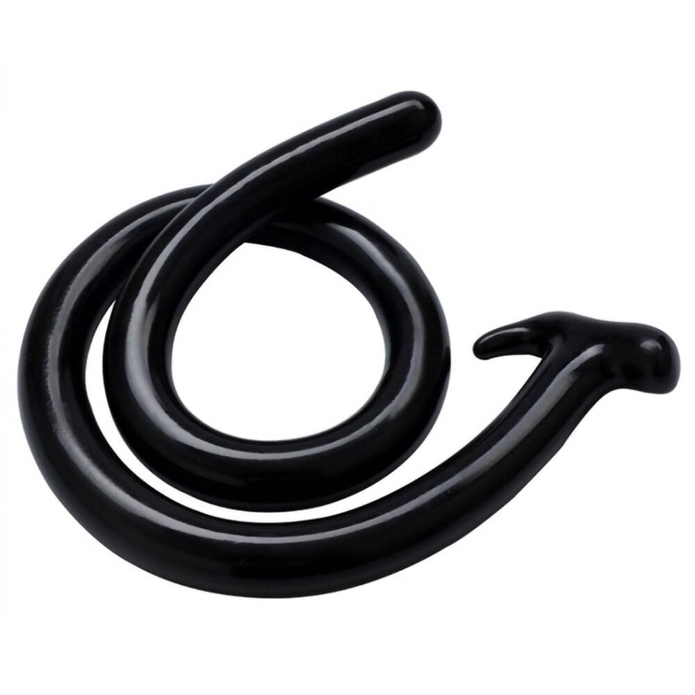 Gode long PVC noir Fukr Mega Snake 1m x 3cm