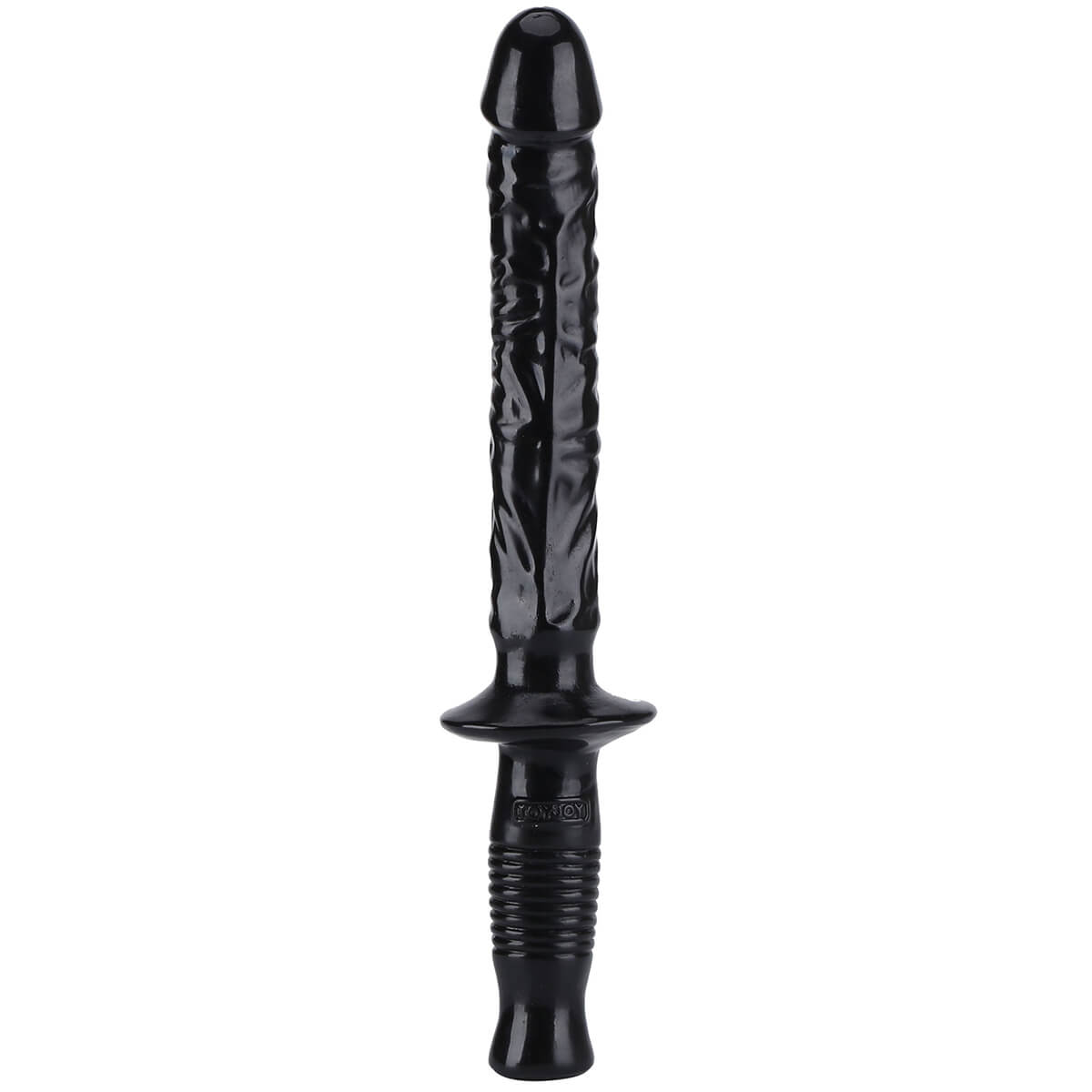 Gode vinyle noir avec poignée Get Real Manhandler 23x4cm