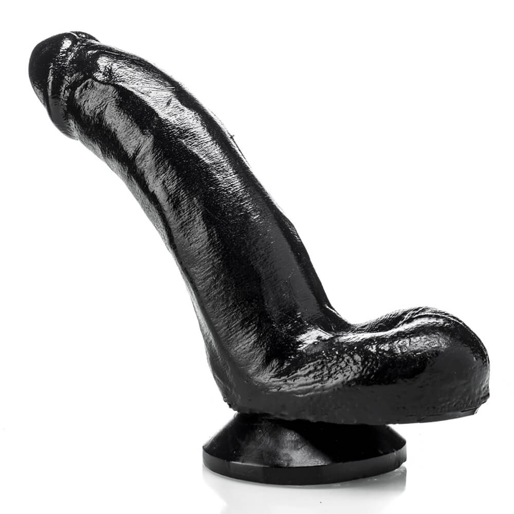 Gode à ventouse vinyle Blackydick Jesse 18x5cm noir