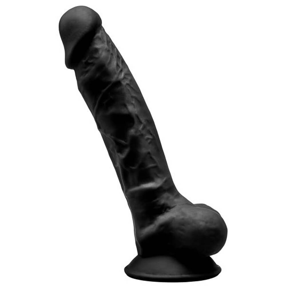 Gode à ventouse silicone Silexd Model 1 14x3.5 noir