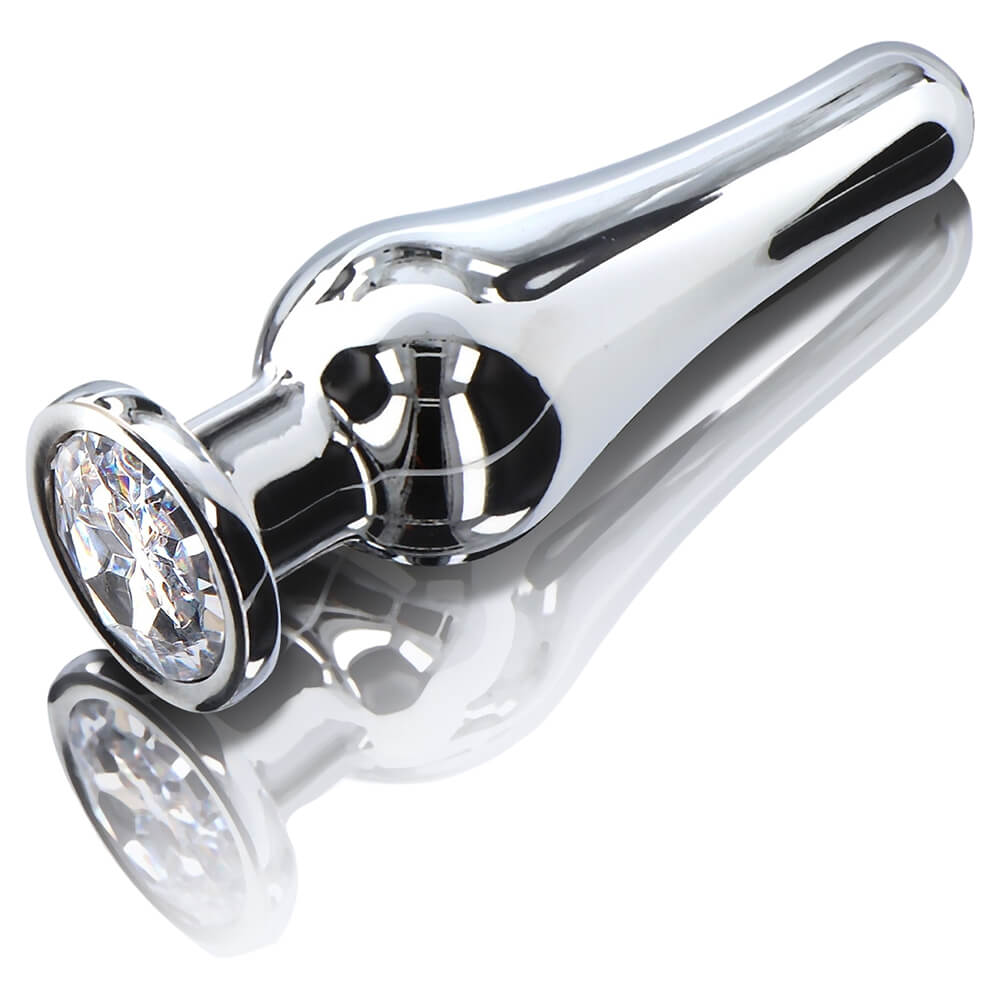 Plug bijou d'anus aluminium Toy Joy Diamond Bum Small 3.2x8.5cm