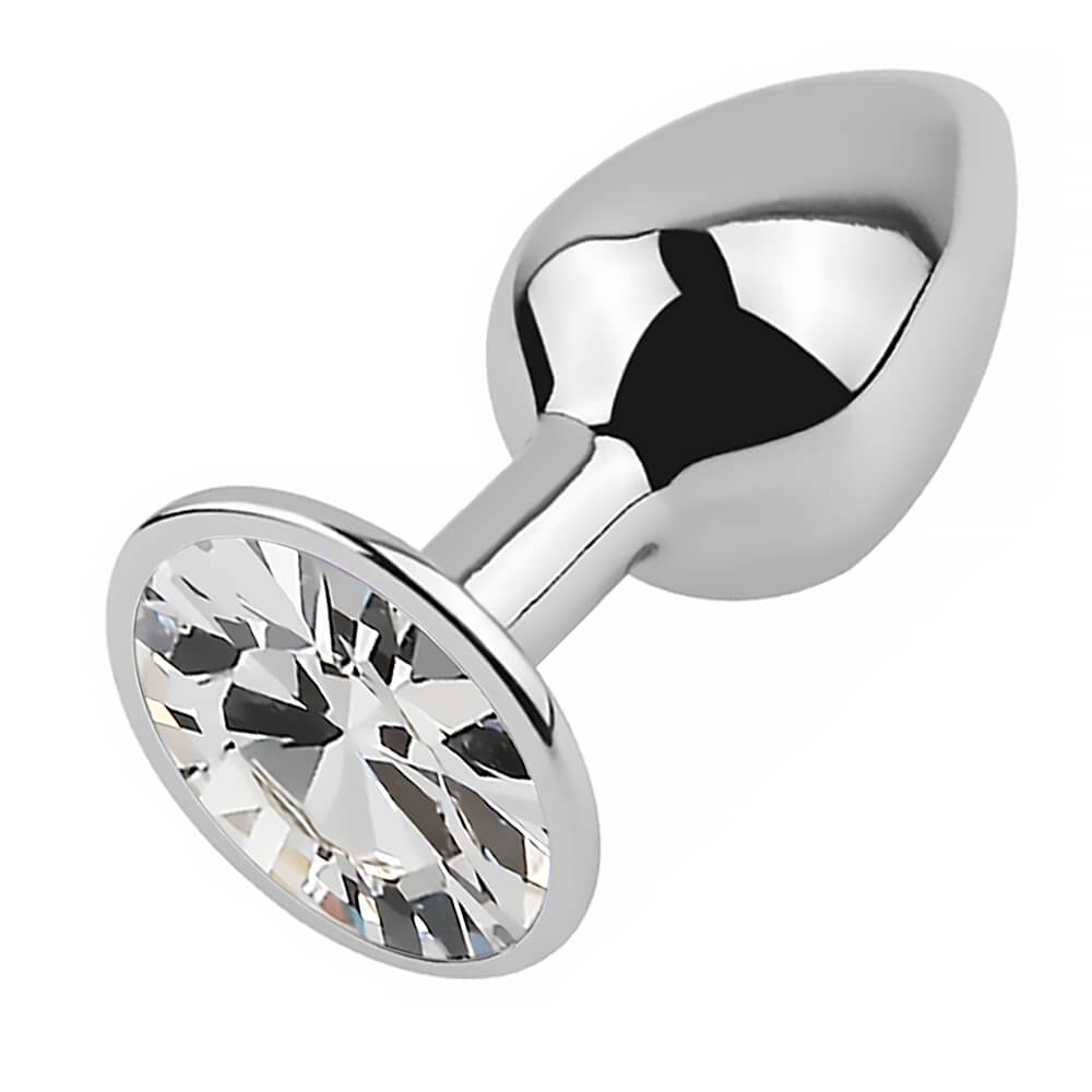 Plug bijou d'anus aluminium Kiotos Spolly Cristal Small 2.7x6cm