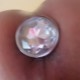 Plug bijou d'anus aluminium Kiotos Spolly Cristal Large 4.1x8.5cm