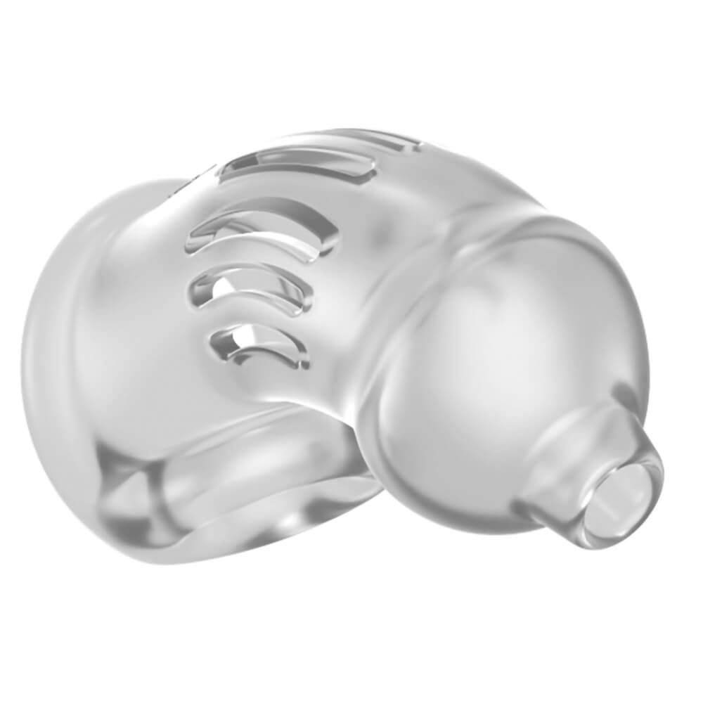 Cage de chasteté TPE transparent ManCage modèle 29 - 9.5x3.2cm