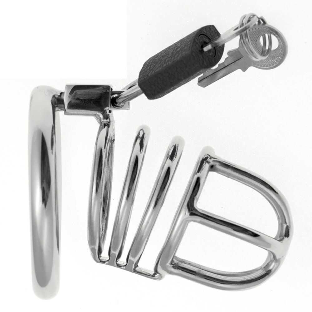 Cage de chasteté homme acier Small Snake