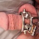 Cage de chasteté homme avec cockring Cock Lock Annel Pics 3.5x3.2cm