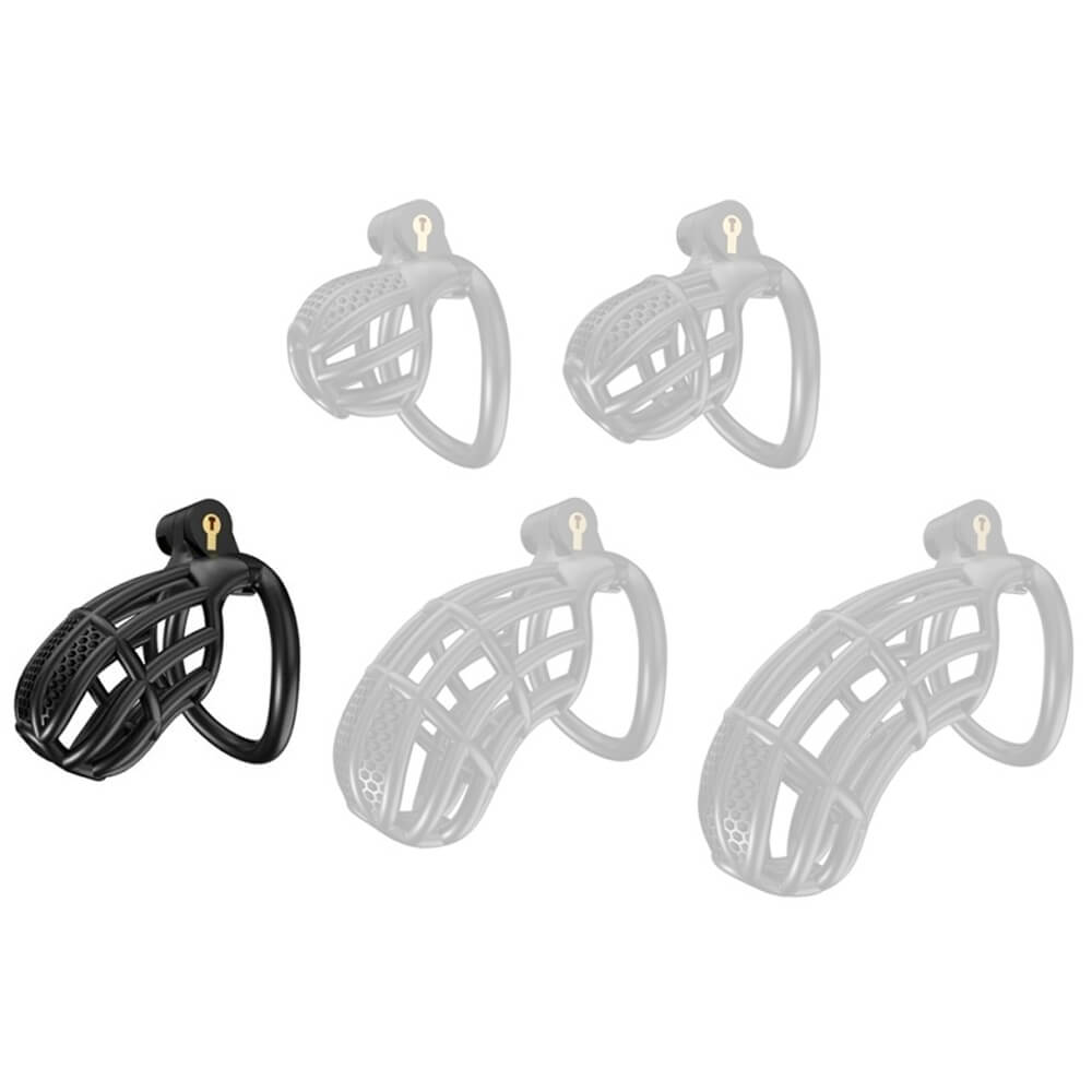 Cage de chasteté ABS noir Cock Lock Nexia L 8 x 3.1cm