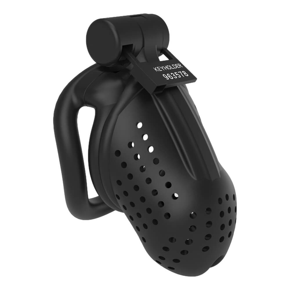 Cage de chasteté homme Cock Lock Dottia 8.5 x 3.5cm noire