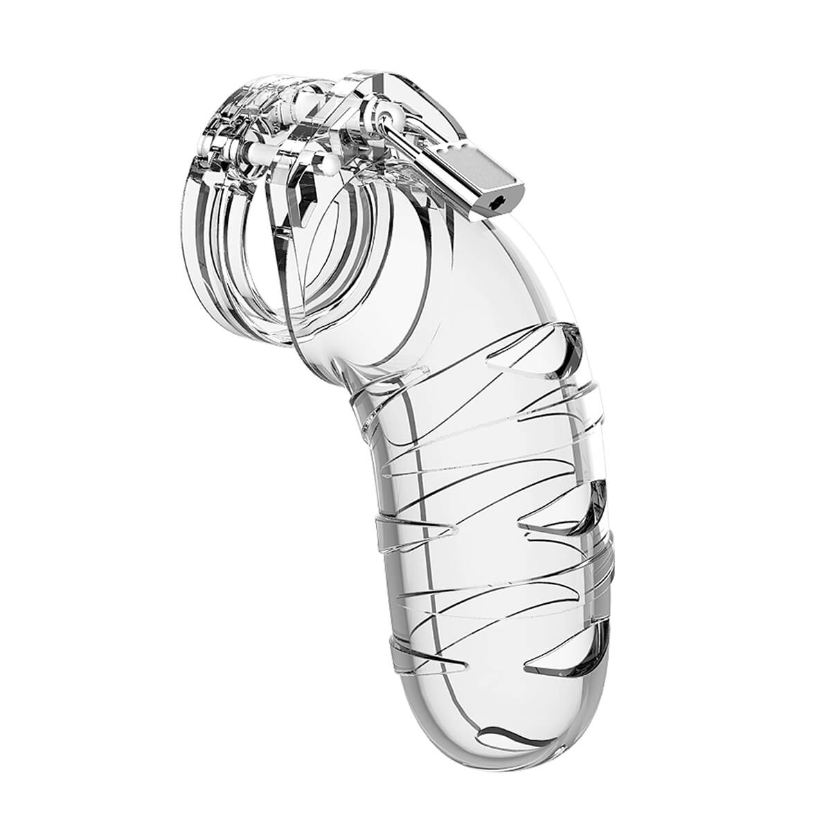 Cage de chasteté homme ManCage modèle 05 - 14x5.4cm transparente